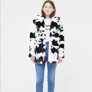 topshop cow jacket